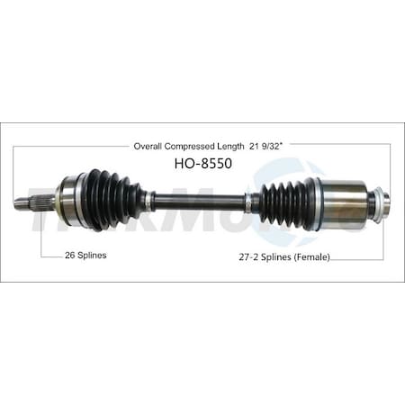Surtrack Axle Cv Axle Shaft, Ho-8550 HO-8550
